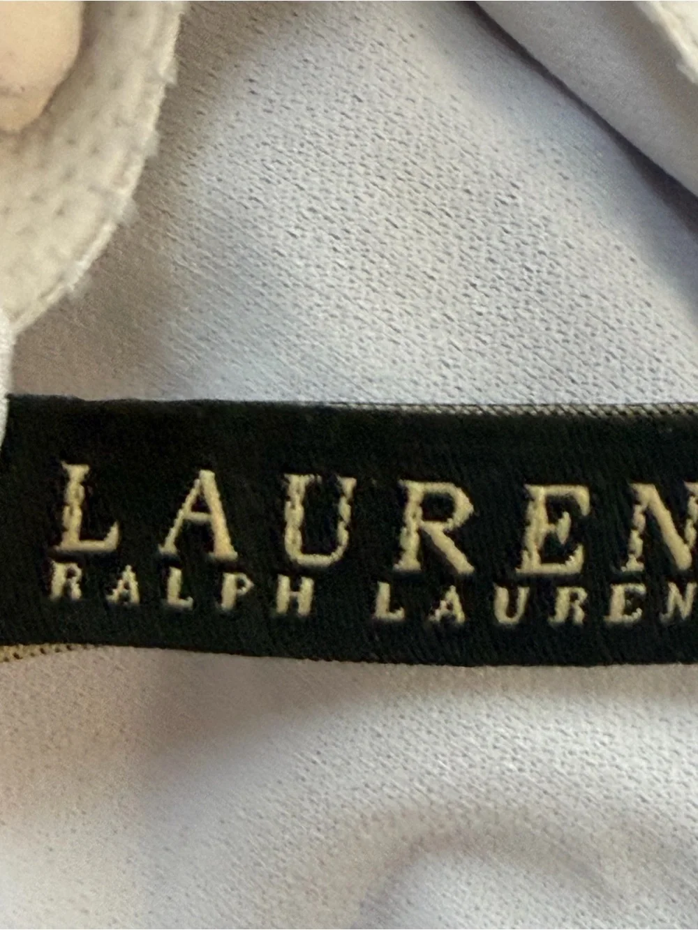 Lauren Ralph Lauren | Blue White Teal Stripe Halter Tie Swimsuit